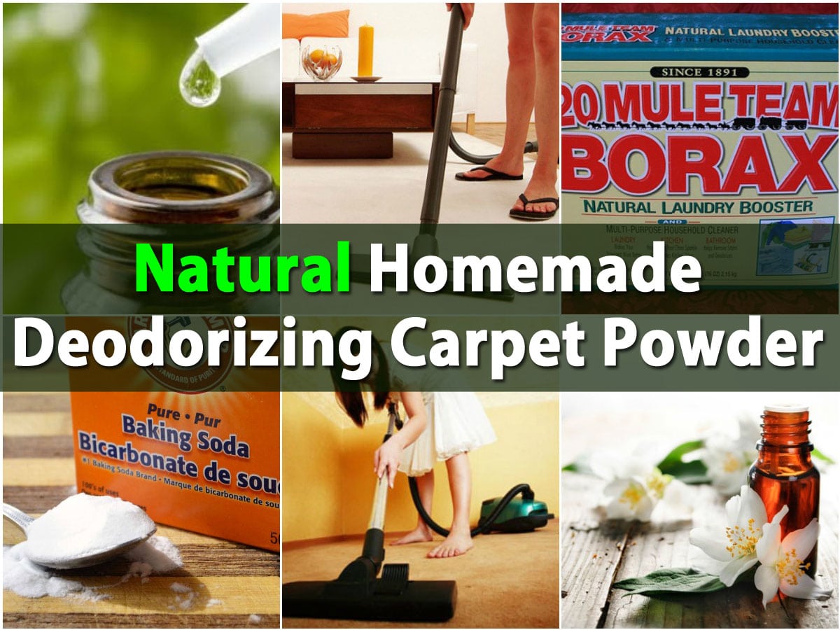 Natural Homemade Deodorizing Carpet Powder - DIY & Crafts