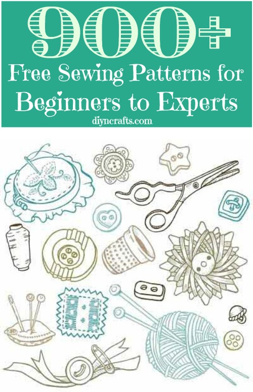 900 Free Sewing Patterns For Beginners To Experts DIY Crafts