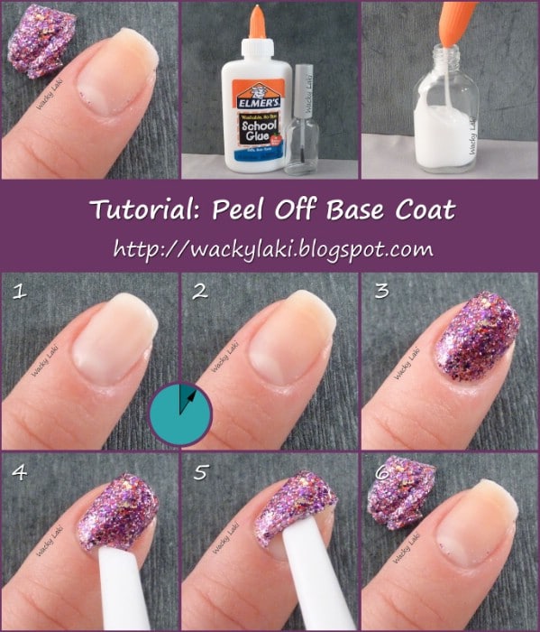 Nail glue off your nails - nail art ideas.
