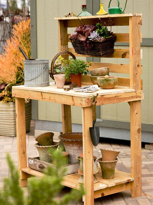 Build a potting bench.