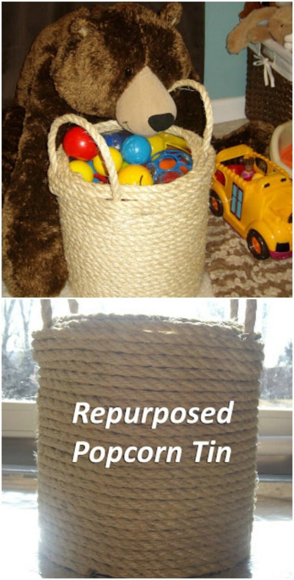 20 Crazy Creative Popcorn Tin Repurposing Projects - Page 2 of 2 - DIY