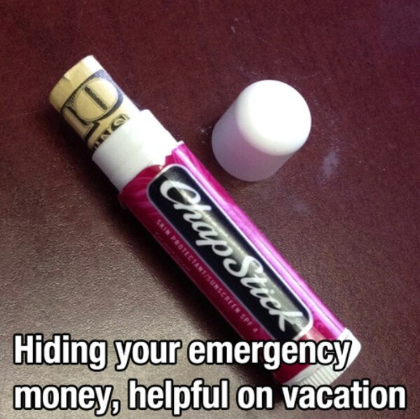 Emergency money storage