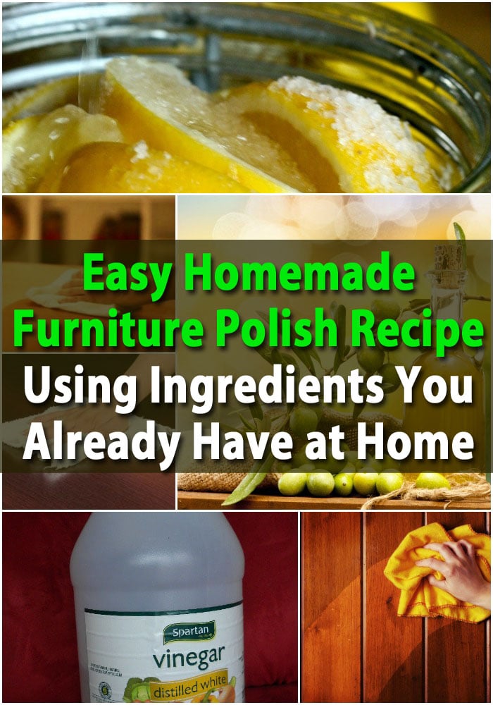 Easy Homemade Furniture Polish Recipe Using Ingredients You Already 