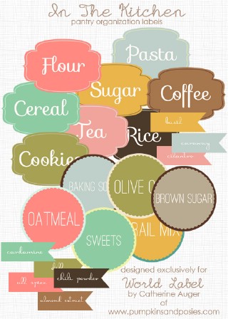 Free Kitchen Pantry Organizing Label Printables - 60+ Innovative Kitchen Organization and Storage DIY Projects