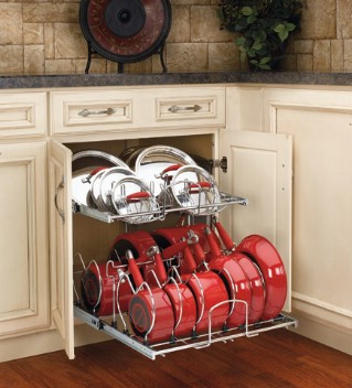 Cookware Organizer - 60+ Innovative Kitchen Organization and Storage DIY Projects