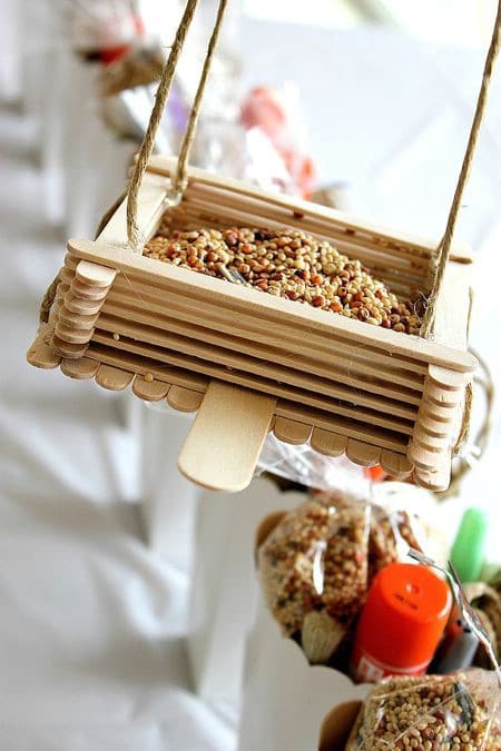 Popsicle Stick Feeders - 23 DIY Birdfeeders That Will Fill Your Garden With Birds