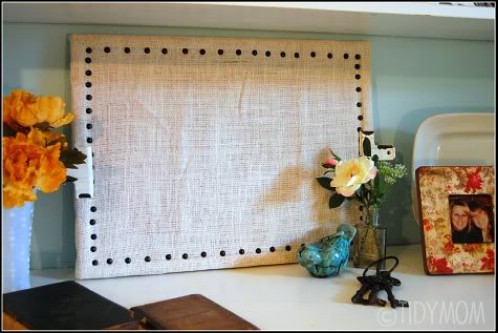 Burlap Bulletin Board