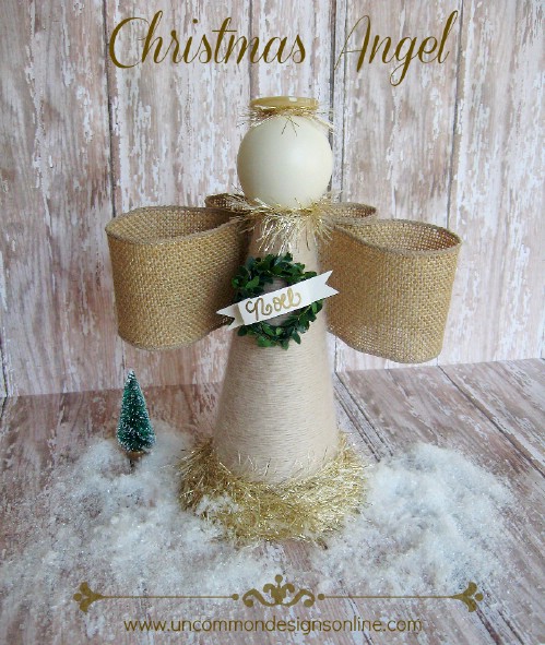 Beautiful Burlap Christmas Angel