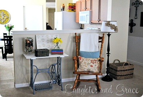 Fringed Burlap Table Runner