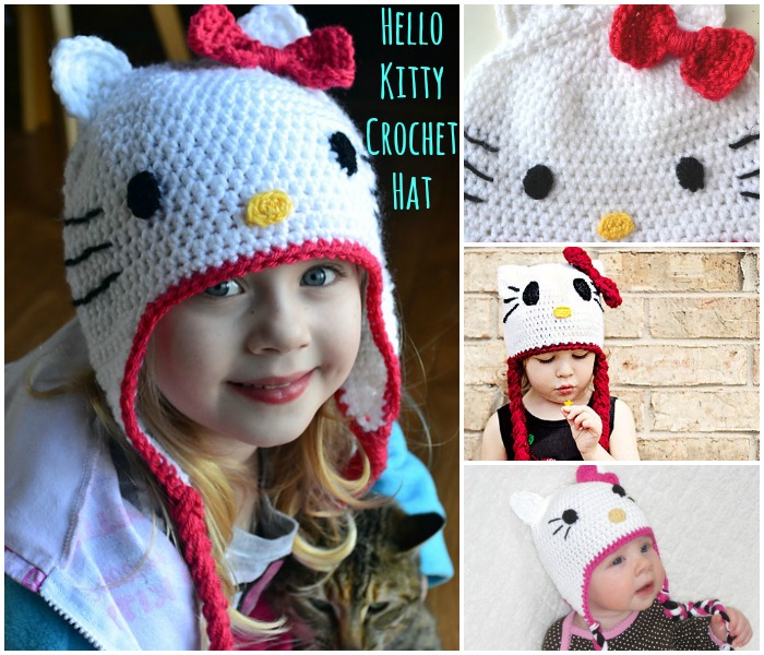 FREE Crochet Pattern Hello Kitty Hat / DIY Craft Universe