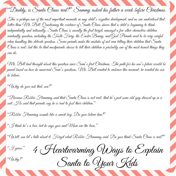 4 Heartwarming Letters To Explain Santa To Your Kids DIY Crafts