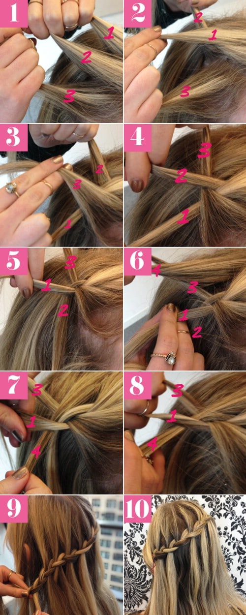 Start with the Basics - Basic Waterfall Braid Tutorial