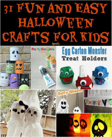 31 Fun and Easy Halloween Crafts for Kids - DIY & Crafts