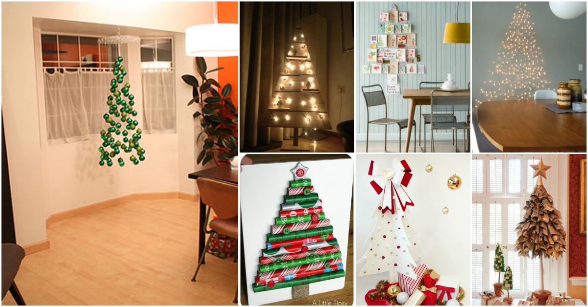 15 Gorgeously Creative Christmas Trees that aren’t Actually Trees  DIY