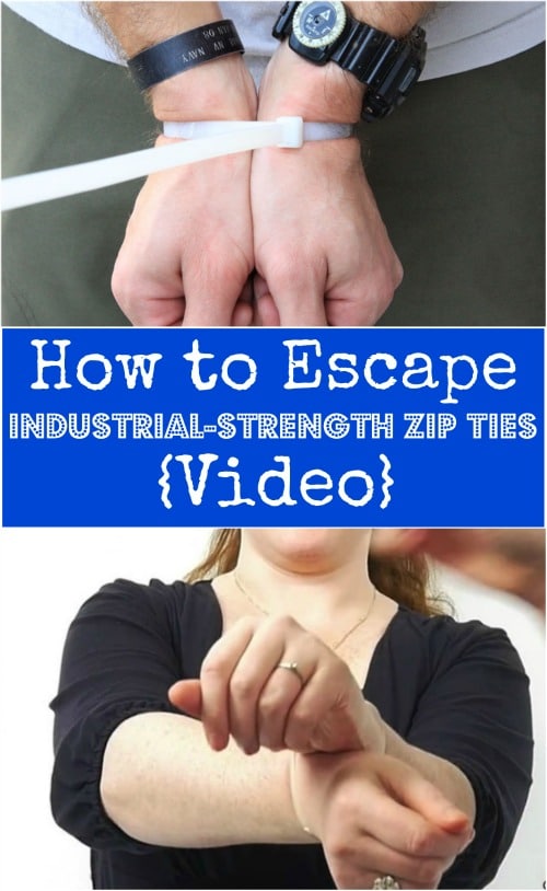 How to Escape IndustrialStrength Zip Ties {Video} DIY