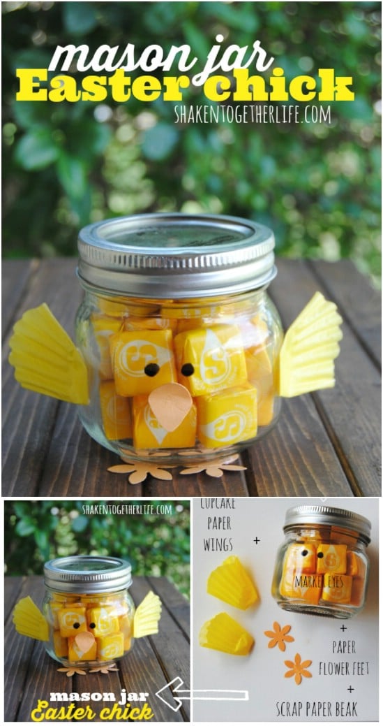 16 DIY Mason Jar Easter Projects