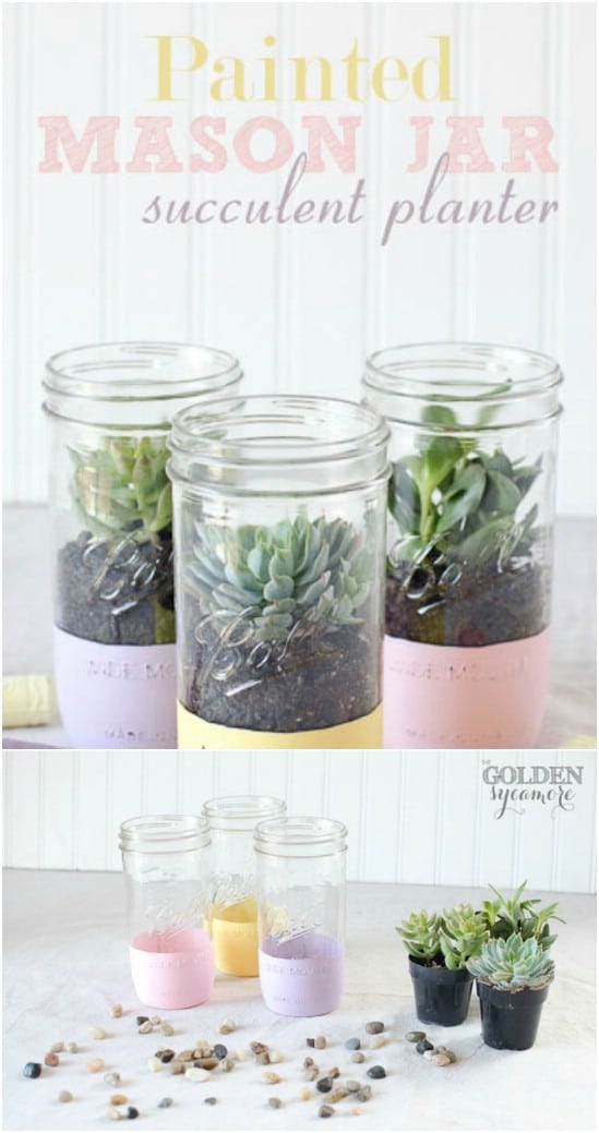 16 DIY Mason Jar Easter Projects