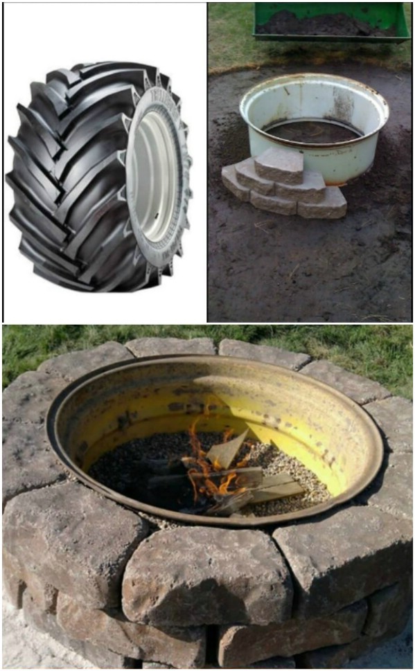 Tractor Tire Rims For Fire Pits Easy Craft Ideas