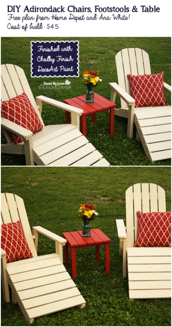 80 Brilliant DIY Backyard Furniture Ideas That Will Give Your Outdoors   66 Furniture Set Diyncrafts Com 