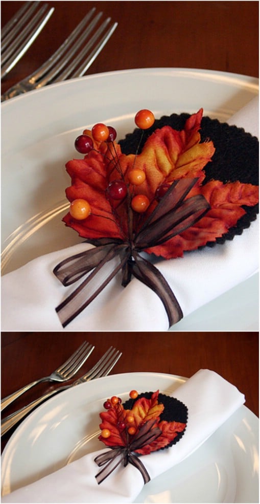 25 DIY Napkin Rings That Will Dress Up Your Thanksgiving Dinner Table ...