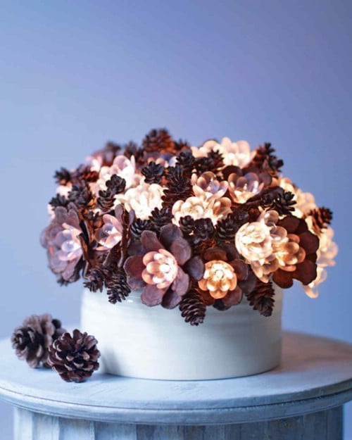 15 Rustic DIY Pinecone Home Decor Projects