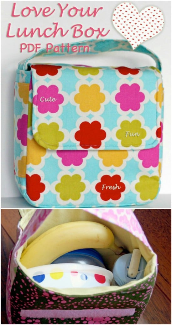 10 Easy To Sew DIY Lunch Bags And Pouches For Kids And Adults DIY