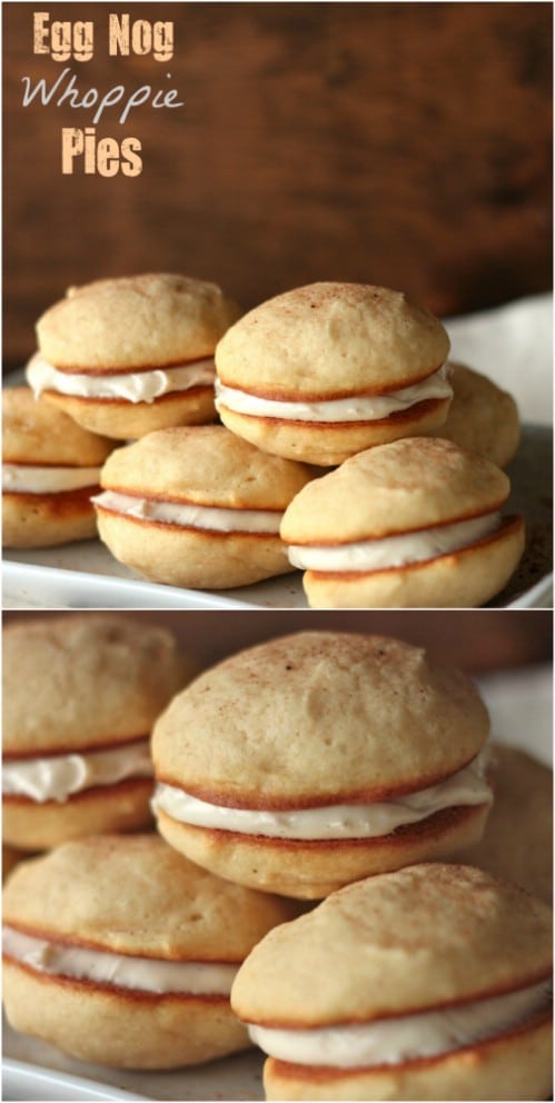 Eggnog Whoopee Pies