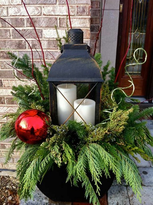 14 Rustic DIY Christmas Decor Ideas for Front Porch