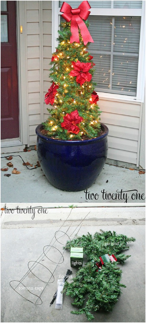 14 Rustic DIY Christmas Decor Ideas for Front Porch