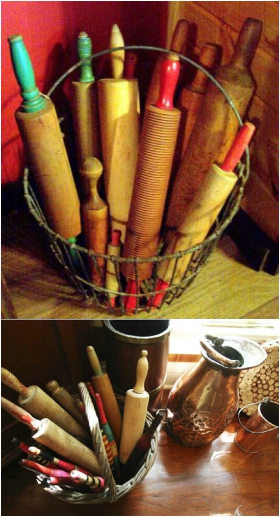 16 Fun And Decorative Repurposing Ideas For Old Rolling Pins - DIY & Crafts