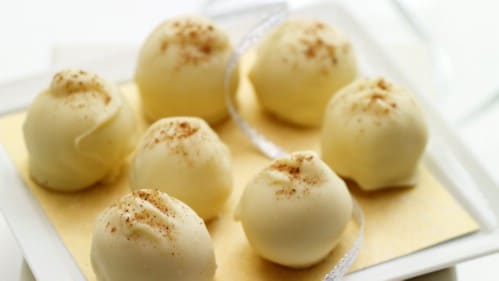 Easy Six Ingredient Eggnog Truffles