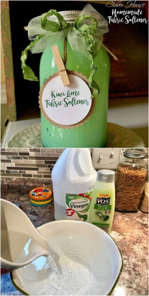 Homemade Kiwi Lime Fabric Softener