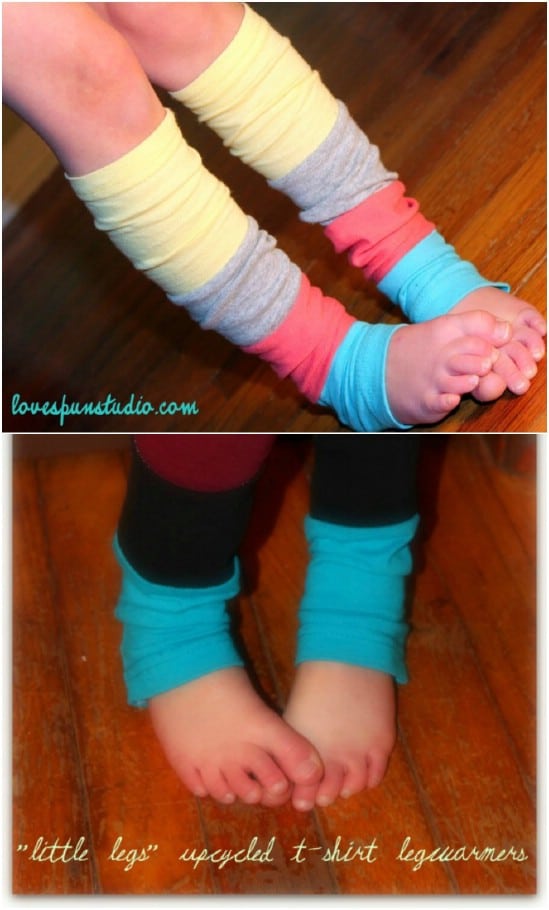 Repurposed T-Shirt Leg Warmers