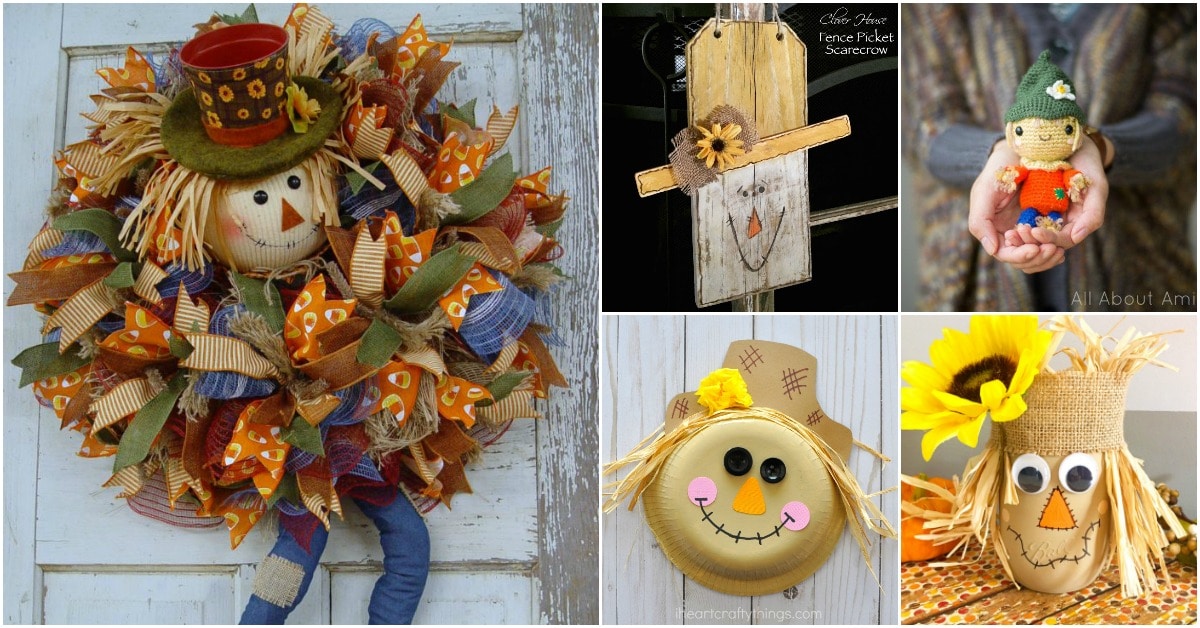 16 Fun DIY Scarecrow Crafts For Fall Decorating - DIY & Crafts