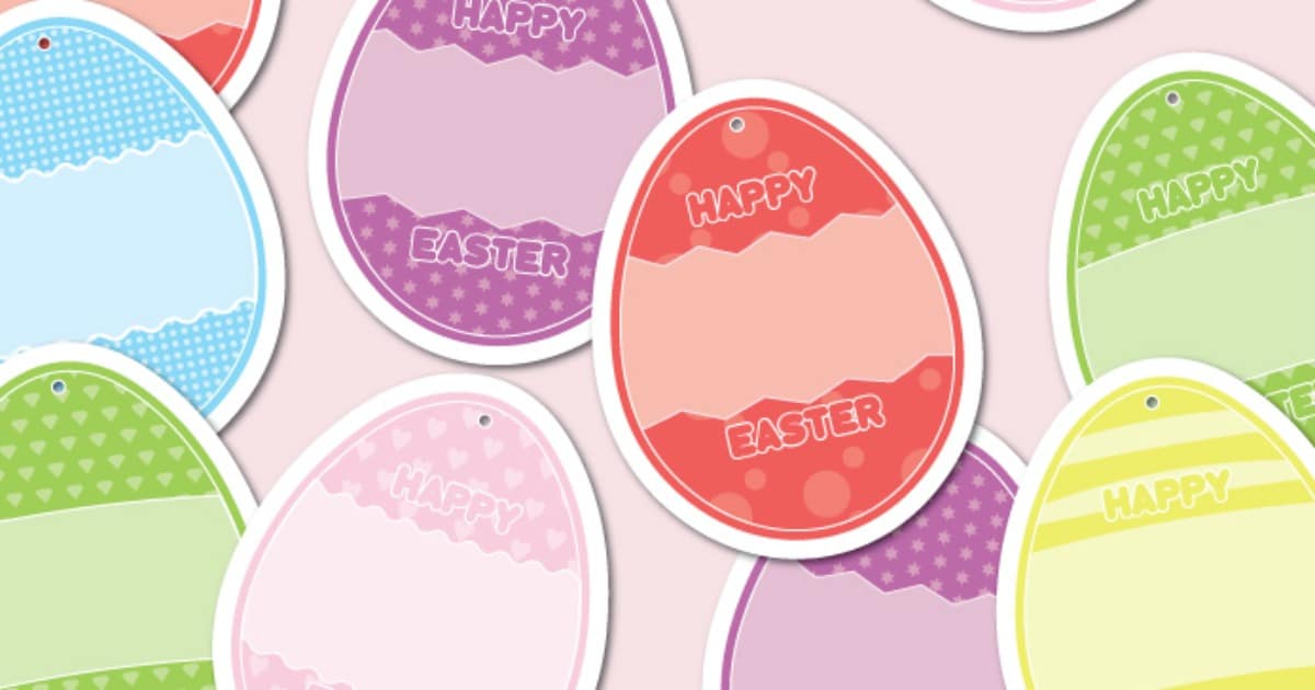 free printable easter gift tags for gifts and baskets diy crafts