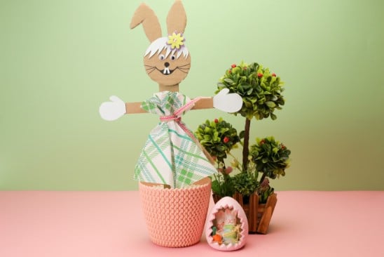 How to Make a Lovely Easter Bunny Out of Cardboard - DIY 