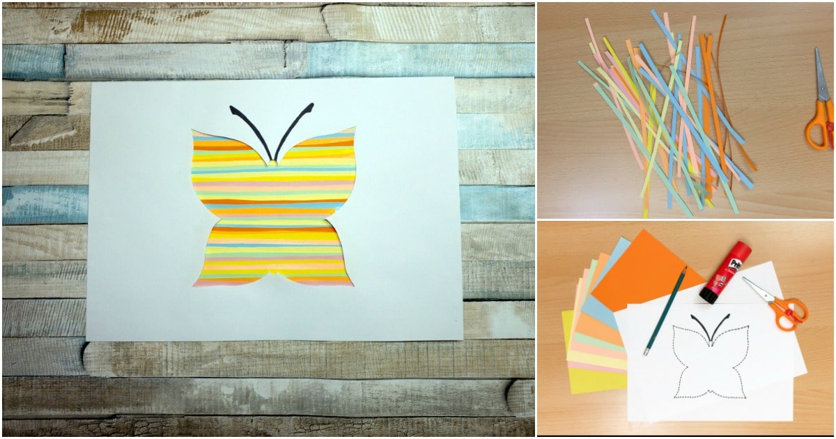 Colorful Spring Paper Butterfly Craft For Kids - DIY & Crafts