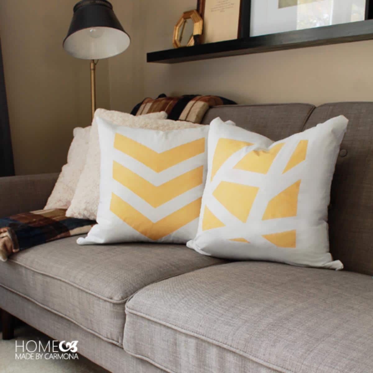 DIY Designer Throw Pillows For Less Than $5