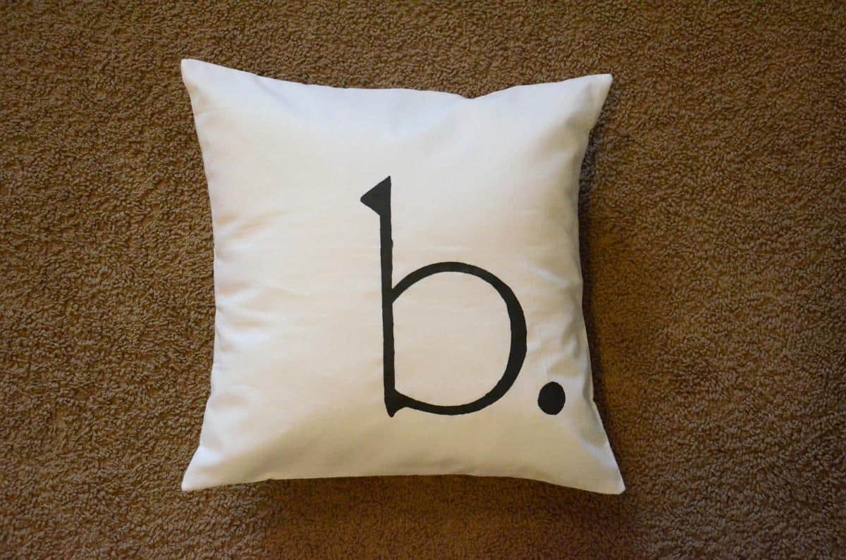 Monogrammed Throw Pillow