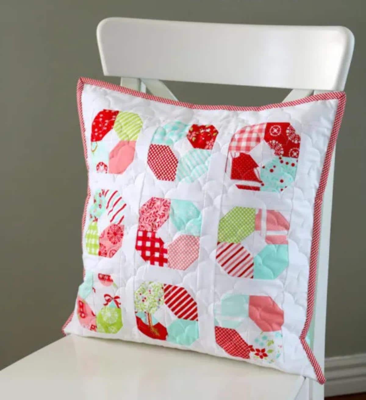 DIY throw pillow.