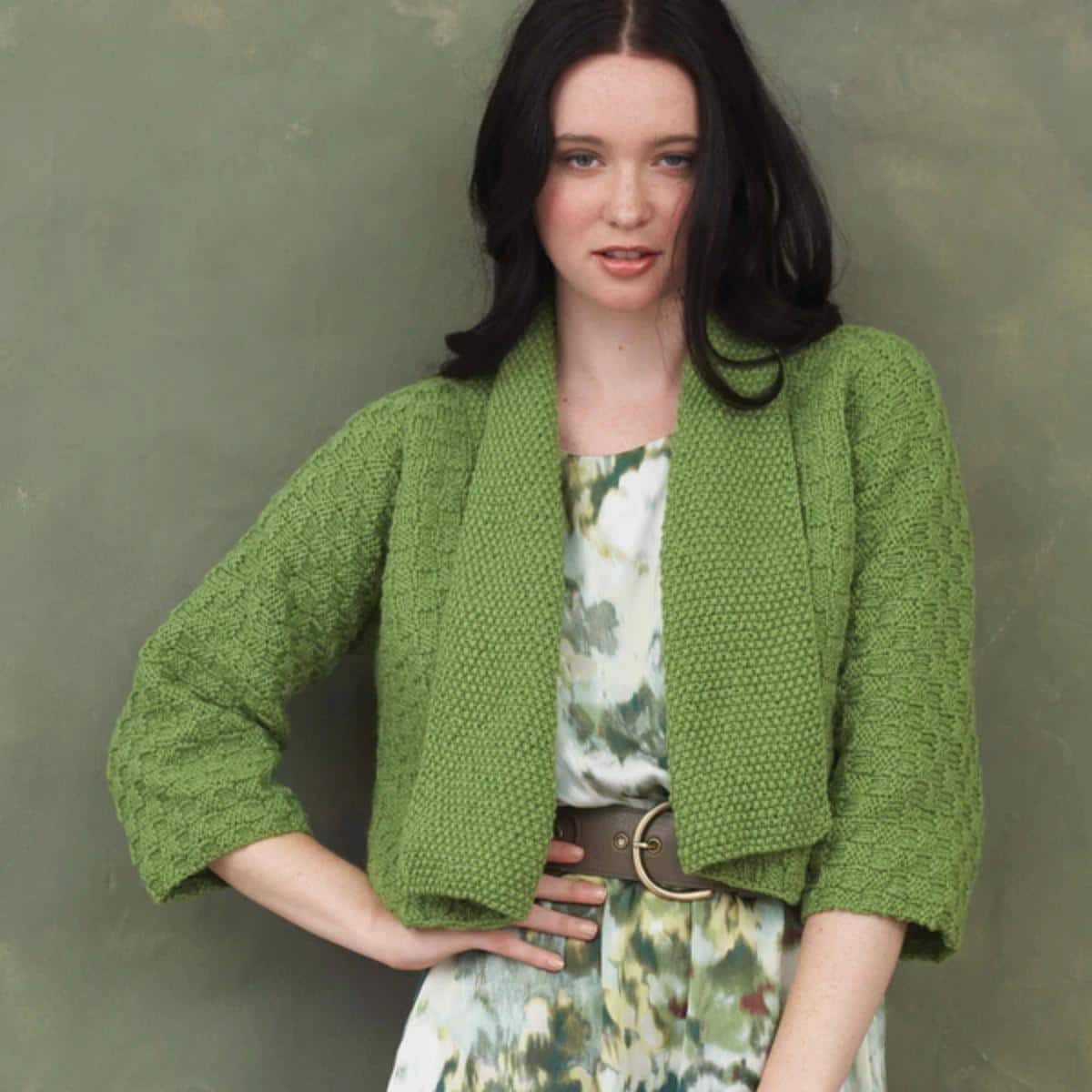 Bernat Kimono Sleeve Knit Cardigan