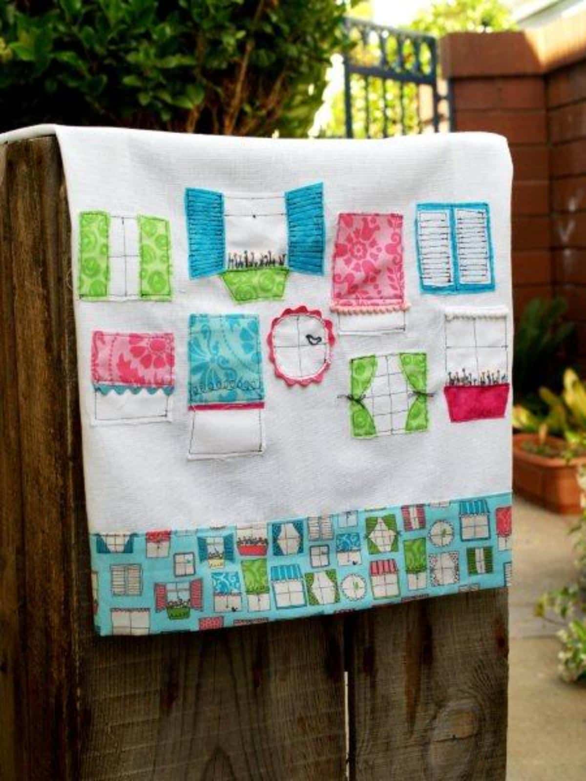 Pretty Windows Dishtowel